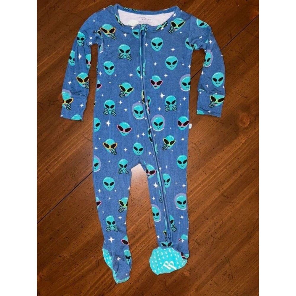 Posh Peanut “Blue Alien” Romper 18-24M